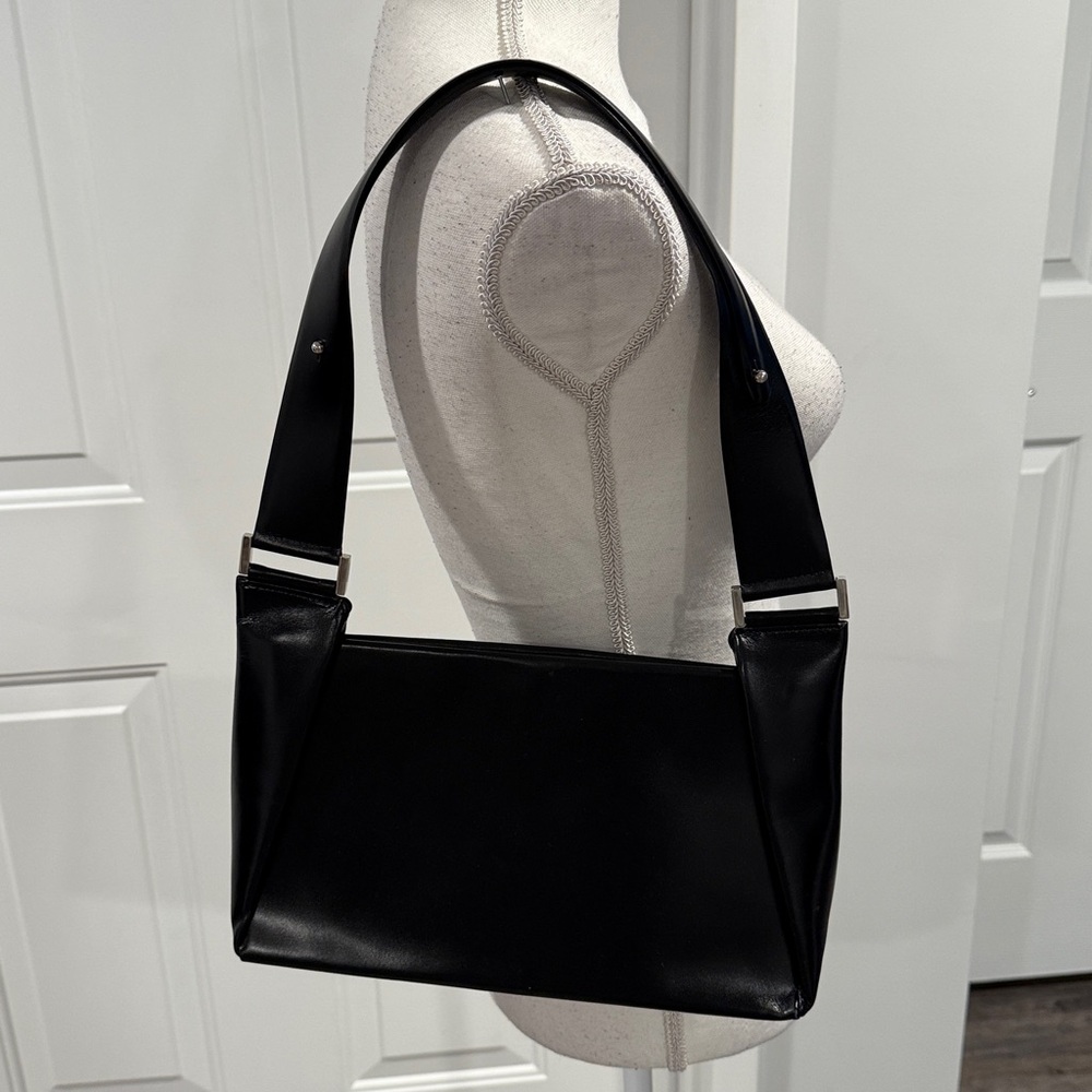 Byblos Black Leather Bag Made in Italy